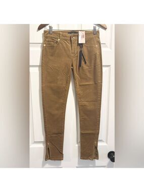 NWT Juicy Couture Ankle Zip Cords Low Rise Corduroy Pants Skinny Jeans Sz 25 NEW